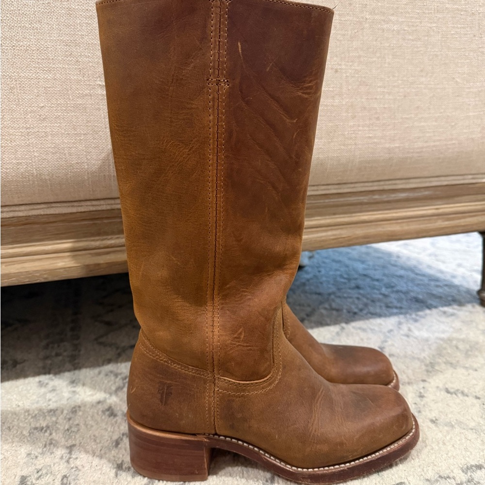 Frye Cognac Campus Boot - Picture 2 of 4